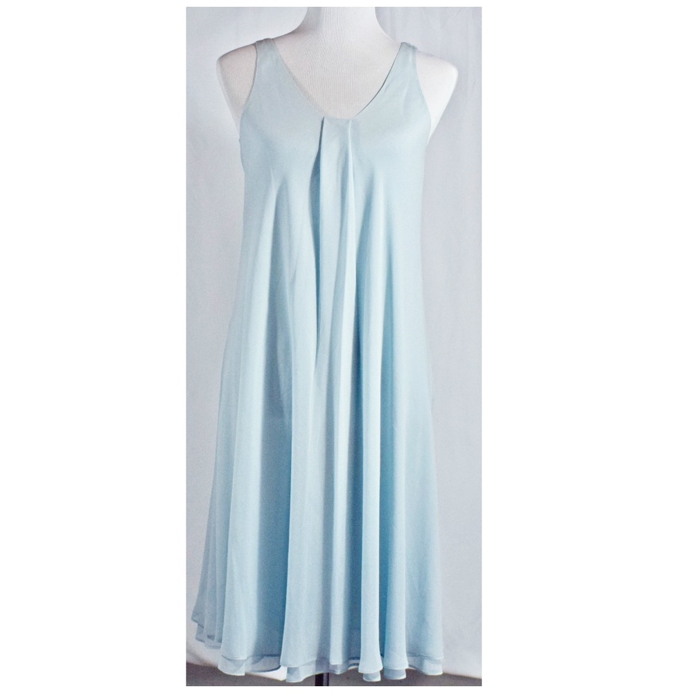 Eileen Fisher Sheer Silk Georgette Dress PS